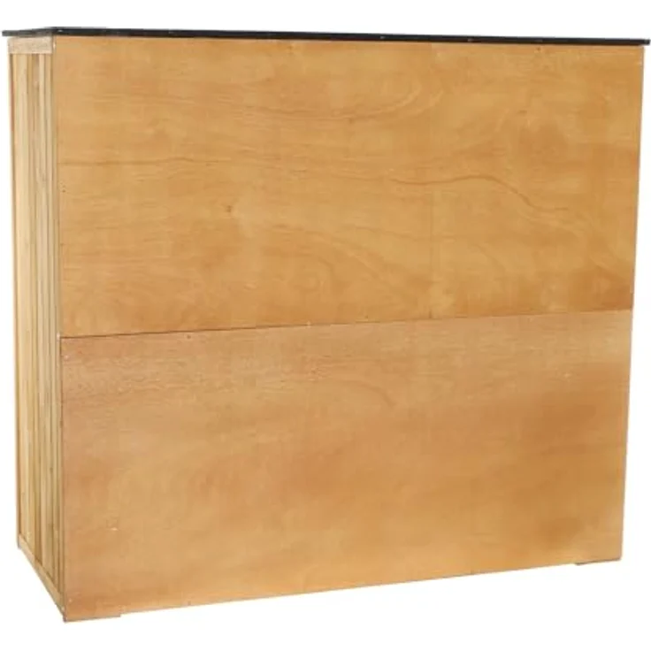 Wiltec Gartenhaus mit Doppeltür, Geräteschrank aus Holz in Naturfarbe, 136 x 58 x 127 cm – Bild 8