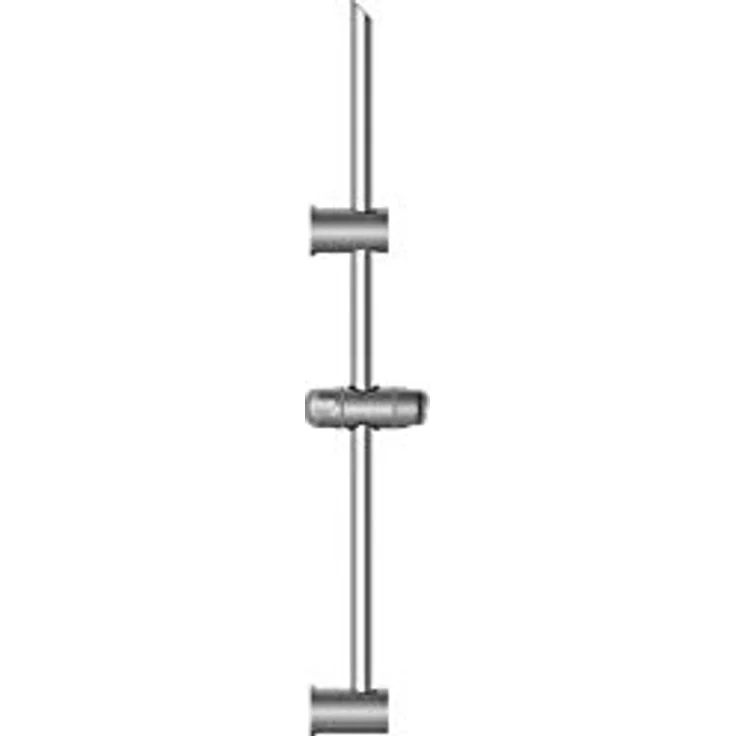 EISL DXZ-08 Wandstange SIGNO mit höhenverstellbarer Wandhalterung, 70 cm, Edelstahl verchromt, Chrom – Bild 3
