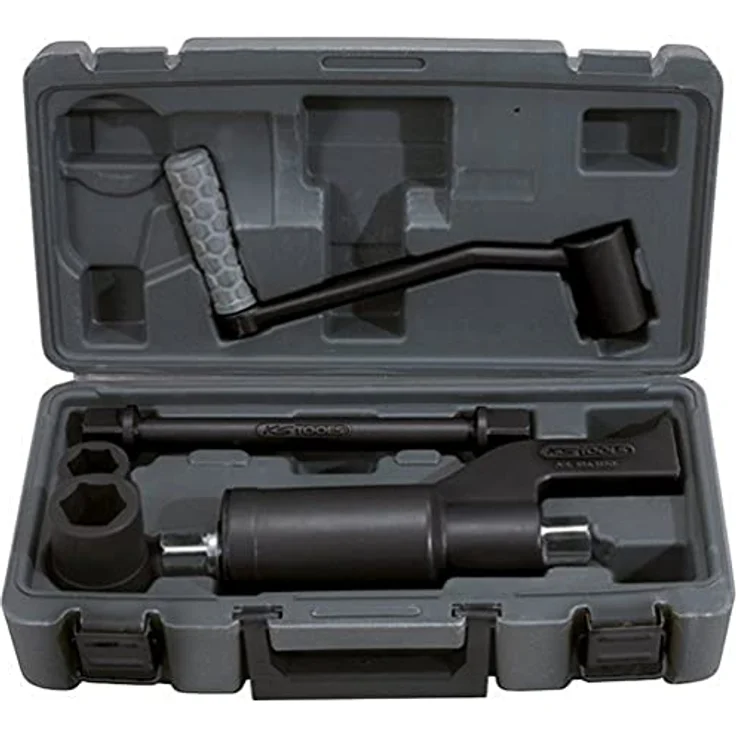 KS Tools 516.1155, Drehmomentschlüssel mit max. 4000 Nm, 1" Vierkantantrieb, inklusive Kunststoffkoffer und Abstützvorrichtung – Bild 1