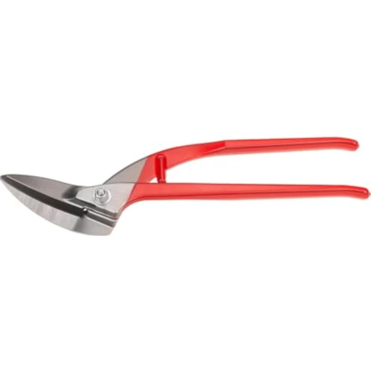 STUBAI MINI BLECHSCHERE 245 mm | Kompakte Durchlaufschere für präzise Schnitte in Feinblech, Aluminium und Kupfer | induktiv gehärtet 60–62 HRC | lackierte Griffe | 285 g