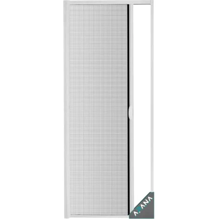 APANA - universelles Fliegengitter mit Rollo in Weiß - ausziehbarer Insektenschutz zum Zuschneiden für Terrassen- und Balkontüren bis 120cm x 220cm gegen Fliegen, Insekten und Mücken