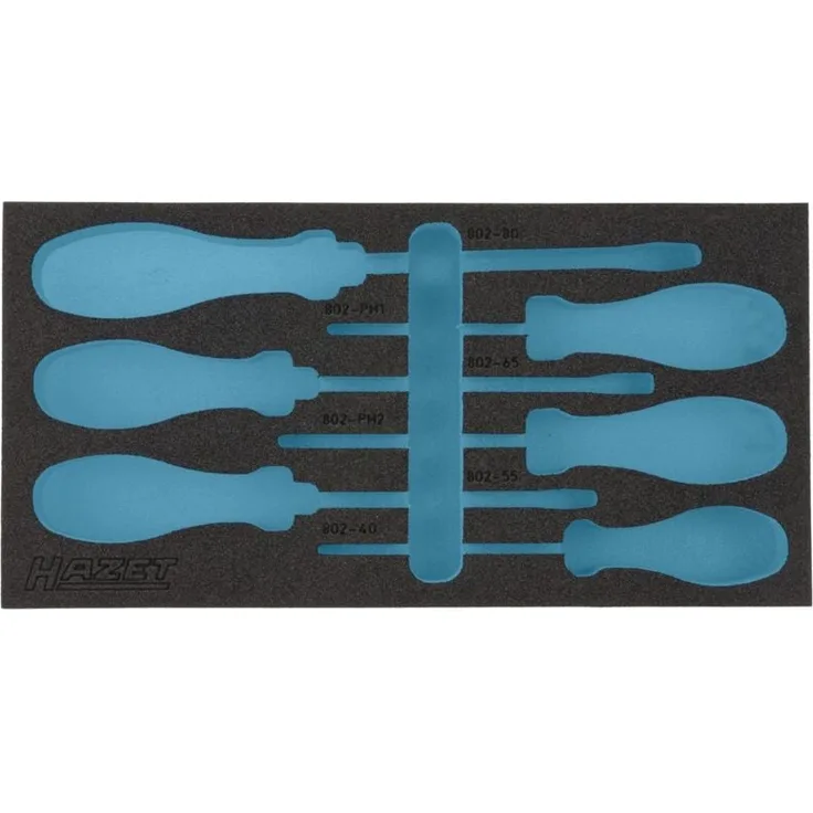 Hazet 2-Komponenten Weichschaum-Einlage, unbestückt, für Art.Nr. 165-L, 342 x 172 mm