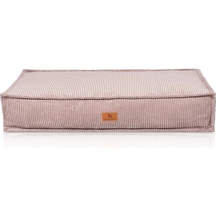 Knuffelwuff Hundekissen Lesedi aus Cord mit Handwebcharakter 135x90cm Rosa - Abnehmbarer Bezug - waschbar - für große, mittelgroße und kleine Hunde – Bild 2