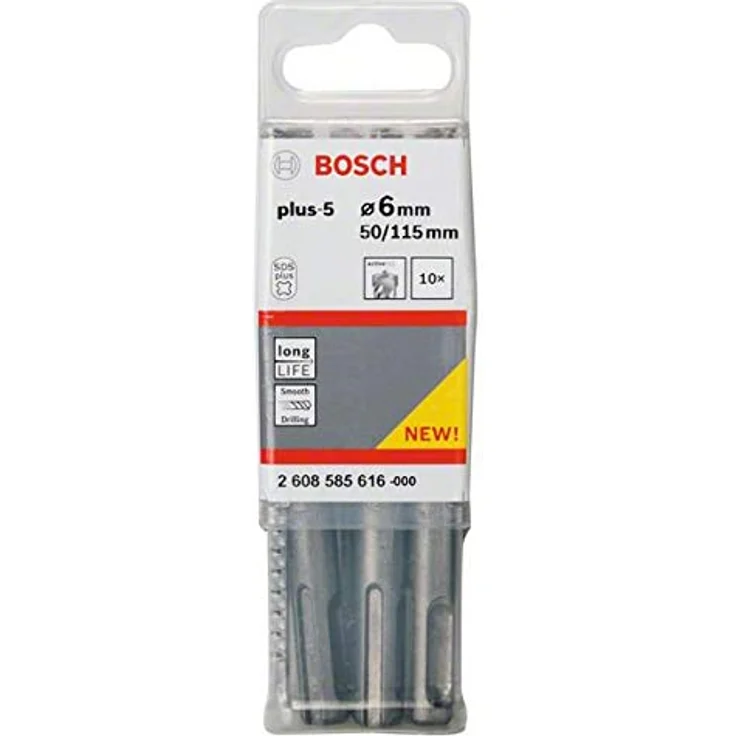 Bosch Professional Hammerbohrer SDS-plus-5 (10 Stück, Ø 6 mm) 2608585616 - Preisvergleich – Bild 2