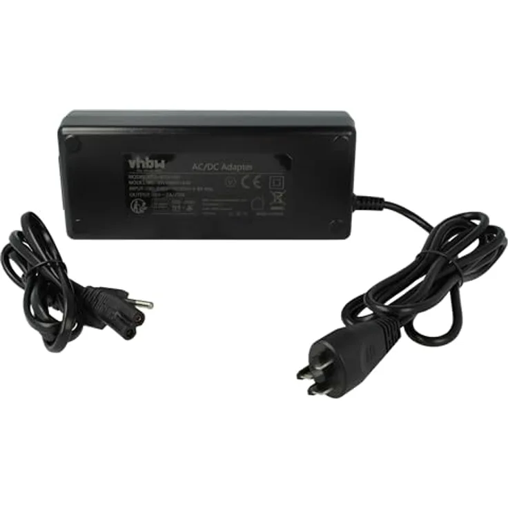 vhbw Ladegerät für Bosch DualBattery 1250 und PowerPack 300, kompatibel mit 36 V Li-Ion E-Bike Akkus, 72 W, 220 cm Kabellänge