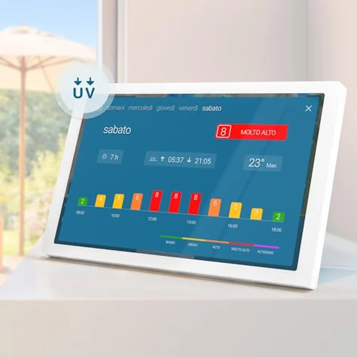 WetterOnline wetteronline home 4 WetterDisplay, WLAN-Wetterstation mit HD-Farbdisplay, RegenRadar, Unwetterwarnungen, 14-Tage-Wettervorhersage – Bild 4
