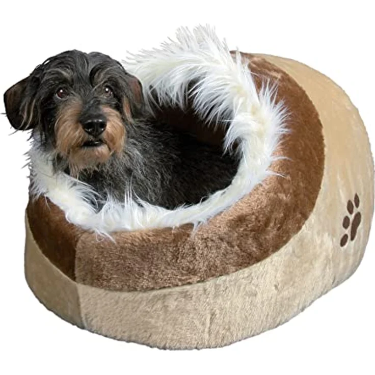 Trixie Kuschelhöhle Minou beige/braun 50x41x30cm – Bild 4