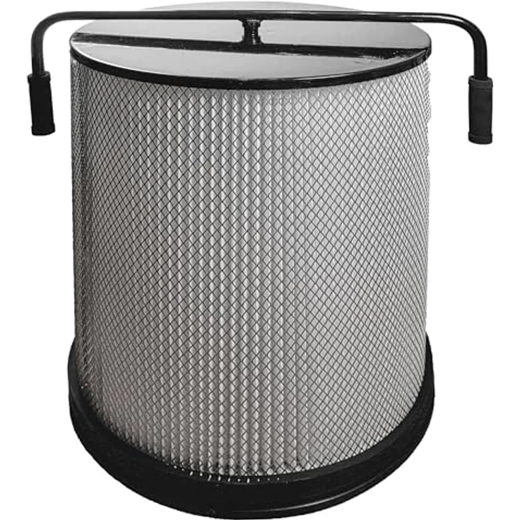vhbw Feinstaub-Filterpatrone kompatibel mit Holzmann ABS3880, ABS2480, ABS3000SE, effiziente Filterung für Holzstaub, schwarz, mit Reinigungsbürste – Bild 2