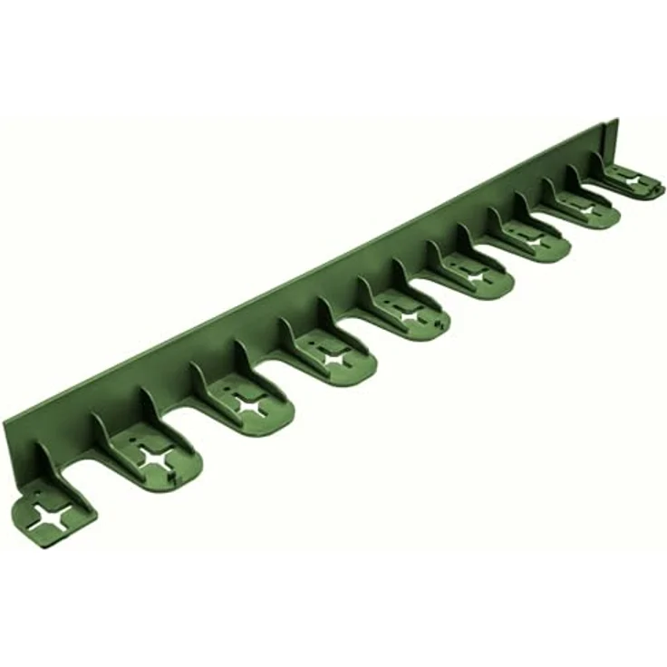 Jardinion Rasenkante Beeteinfassung aus 100% recyceltem PE/PP, flexible Umrandung für Gartenbeete und Kiesbeete, witterungs- und UV-beständig – Bild 1