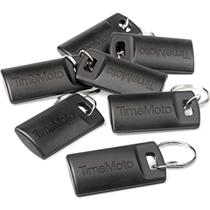 TimeMoto RF-110 RFID-Schlüsselanhänger, 25er Set, kompatibel mit TimeMoto Zeiterfassungen, kompakt, leicht, 125 kHz Frequenz, 7cm Erfassungsbereich