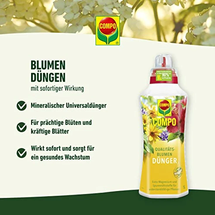 Compo Qualitäts-Blumendünger 1 Liter – Bild 3
