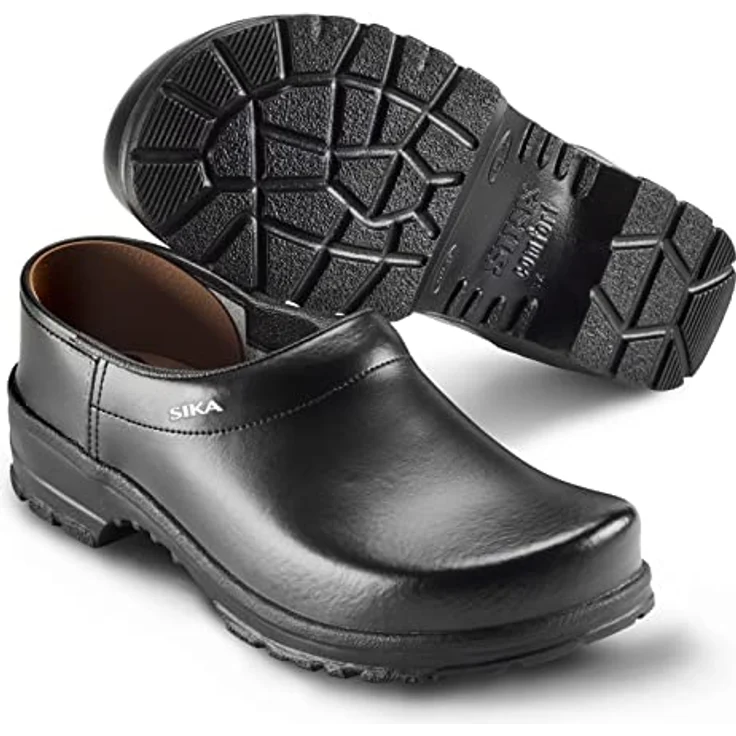 Sika Clog 125 Comfort, rutschhemmender Arbeitsschuh aus Permair® Leder, schwarz, Größe 46 – Bild 3