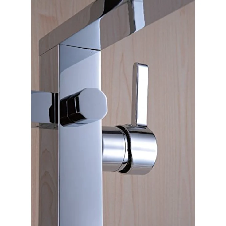 Bernstein Standarmatur freistehend Wannenarmatur 1521, Einhebelmischer mit Handbrause und 1,5 m Schlauch, geräuscharm, einfache Montage – Bild 4