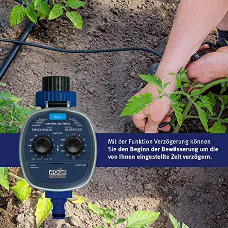 AQUA CONTROL Programmierbarer Bewässerungsregler 2. Programmierer Modell 2019 dunkelblau – Bild 8