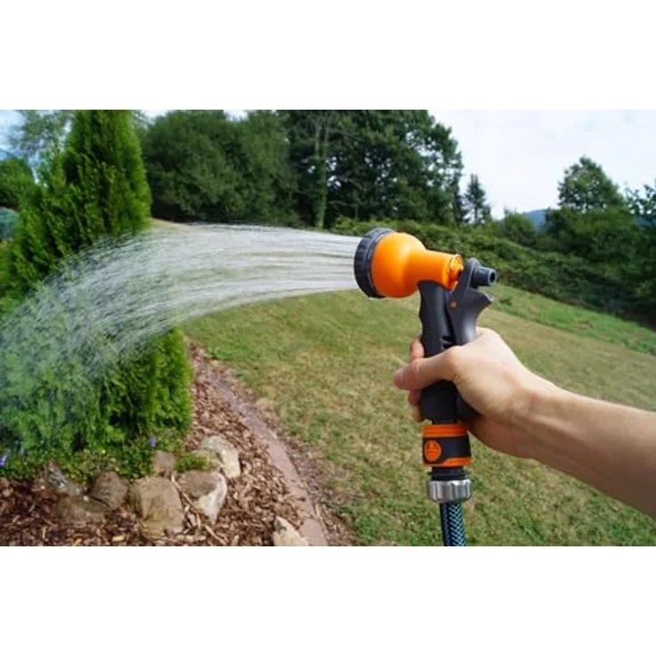 Jardinion Gartenbrause Multibrause mit 7 Wasserstrahl-Einstellungen, Handbrause für effektive Gartenbewässerung – Bild 2