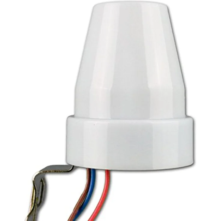 McShine Dämmerungsschalter "midi", IP44, 230V/10A, regulierbare Schaltschwelle, weiß – Bild 2
