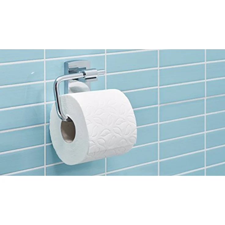 Tesa klaam Toilettenpapierhalter (selbstklebend, inkl. Befestigungsset, rostfrei, 95mm x 142mm x 47mm) – Bild 7