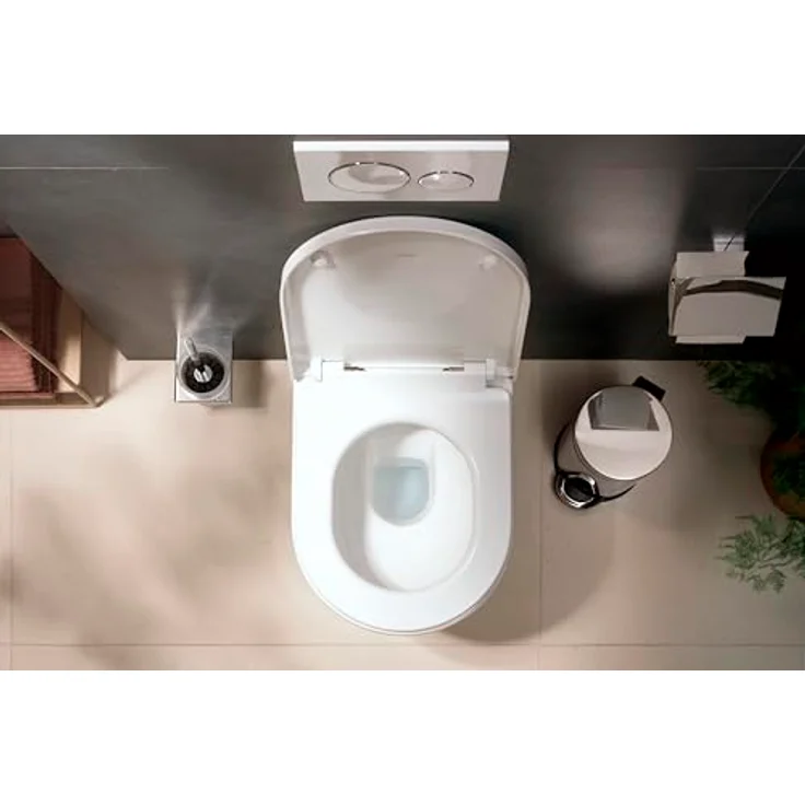 hansgrohe EluPura Original S Wand-WC, SmartClean, AquaChannel Flush, spülrandlos, 360x540mm, weiss – Bild 7