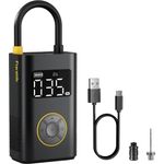 Fanttik X9 Pro Tragbarer Reifenfüller Luftkompressor mit Reifendruckmesser für Motorrad, Fahrrad