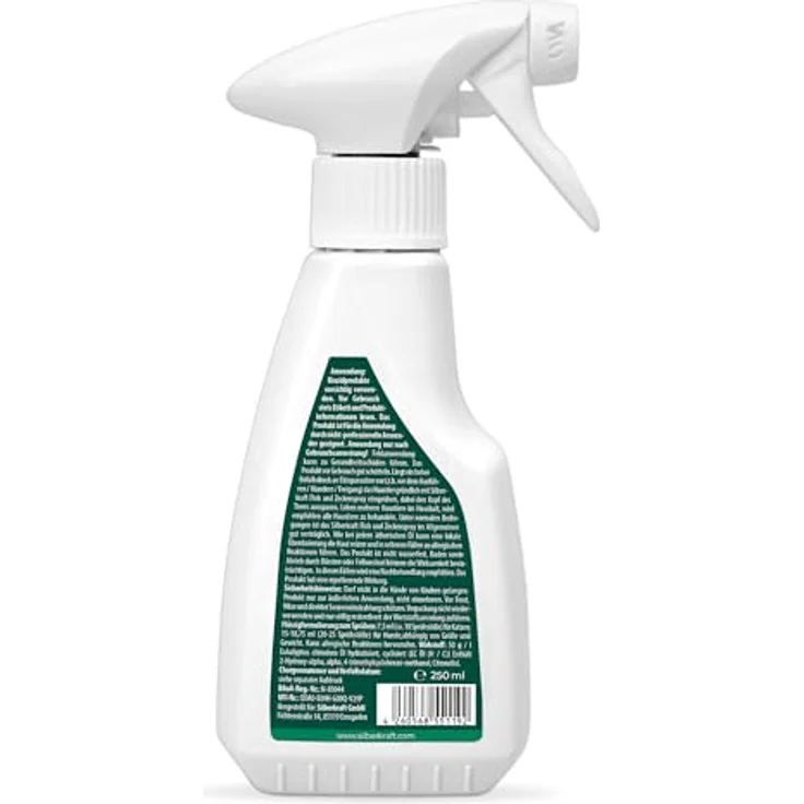 Silberkraft Floh- & Zeckenspray für Hunde und Katzen, 250 ml, mit Zitronen-Eukalyptus-Öl, effektives Repellent – Bild 9