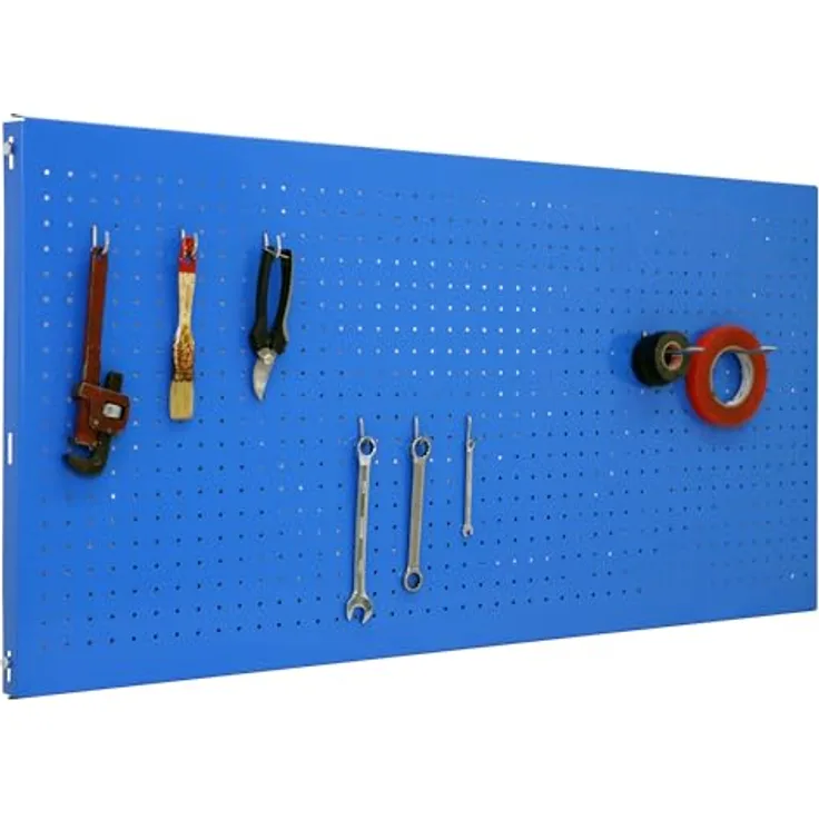Simonrack Panelclick Lochwand, Blau, 60 x 90 cm, flexible Werkzeugaufbewahrung mit variablen Zubehörmöglichkeiten