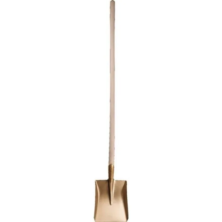 ENDRES TOOLS Randschaufel 240 x 290 mm, Aluminium-Mehrstoff-Bronze, funkenfrei, 1300 mm Stiellänge