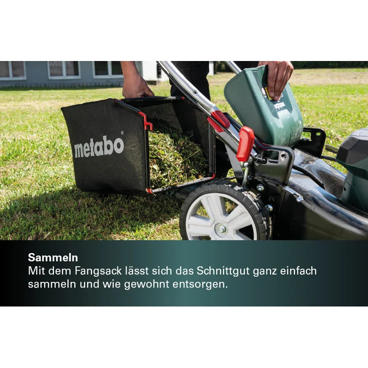 Metabo Akku Rasenmäher RM 36-18 LTX BL 46 (2x 18 Volt Li-Ion für große Flächen bis 800 m², Mulchfunktion, Schnittbreite: 46 cm, bürstenloser Motor) ohne Akku und Ladegerät, im Karton – Bild 7