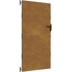 vidaXL Gartentor, Cortenstahl, Rostig, Abschließbar, 85 x 3 x 175 cm