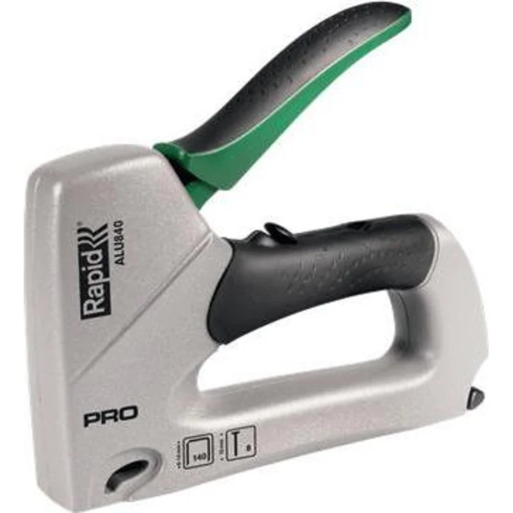 Rapid PRO ALU840, leistungsstarker Aluminiumtacker mit einstellbarer Schlagkraft und Doppelmagazin, 22876001