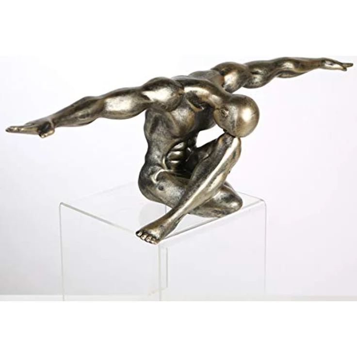 Casablanca Figur Cliffhanger antik champagner 61 cm 59794 – Bild 4