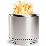 Solo Stove Feuerschale „Ranger“ 1.0 - Outdoor-Kamin aus Edelstahl, mit Standfuß rauchfrei - Tragbare Feuerstelle für Terrasse, Garten - Feuertonne, Holzofen, Feuerkorb - ⌀ 38 cm, Höhe 41,5 cm