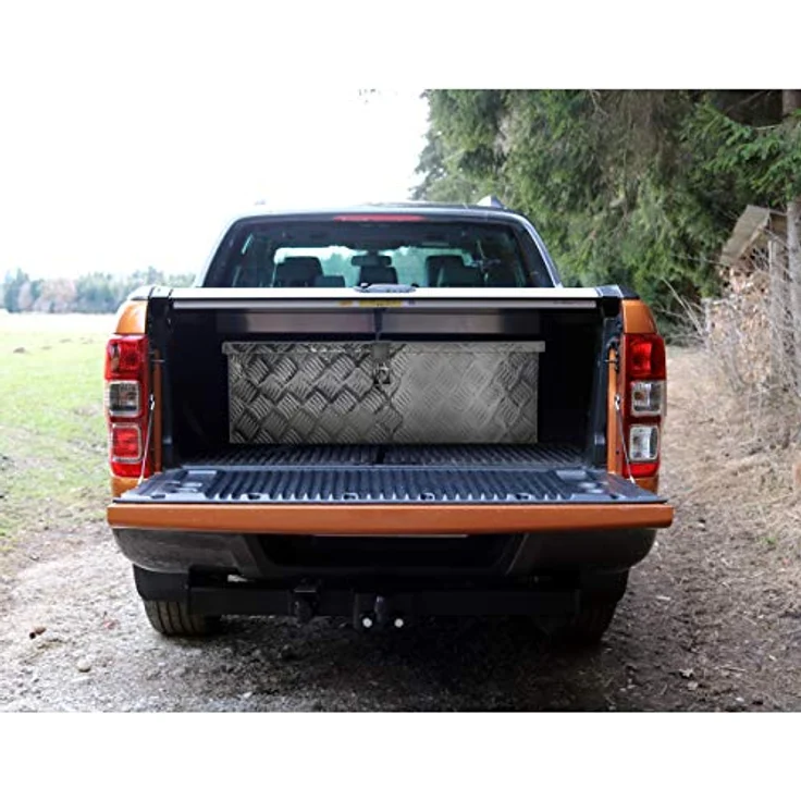 ECD Germany Aluminium Werkzeugbox, abschließbare Transportbox mit 21 Litern Fassungsvermögen, Silber, spritzwassergeschützt – Bild 5