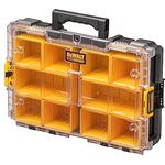 DeWALT Tough System 2.0 Box DWST83394-1, Organizer mit 9 l Volumen und IP65 Schutzart, transparent