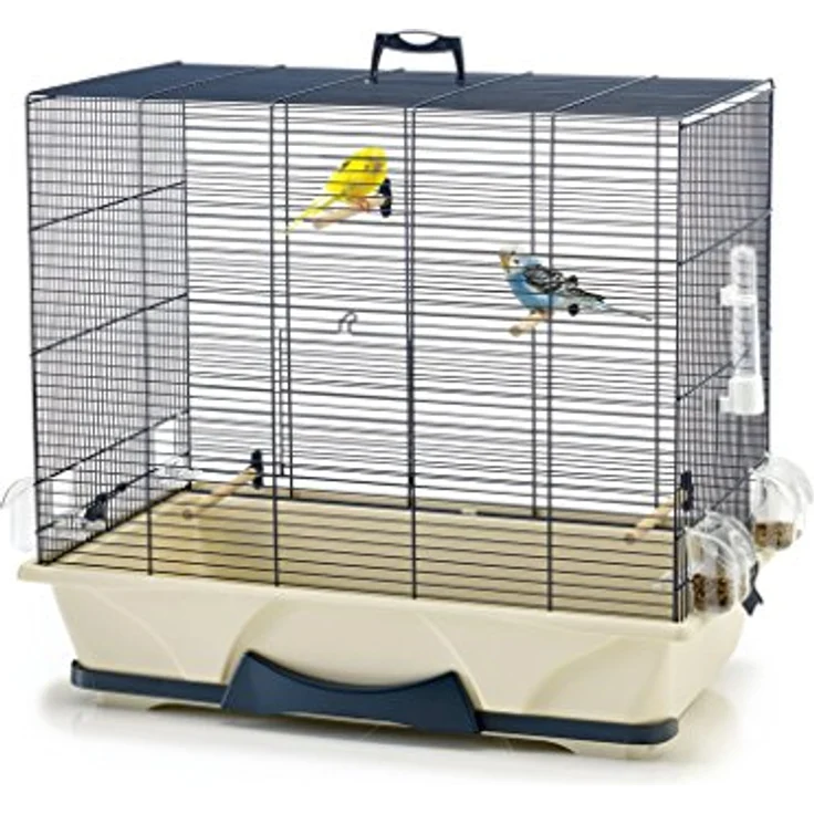 Savic 556600 Vogelheim Primo 50, 65 x 38 x 56 cm, blau/beige – Bild 1