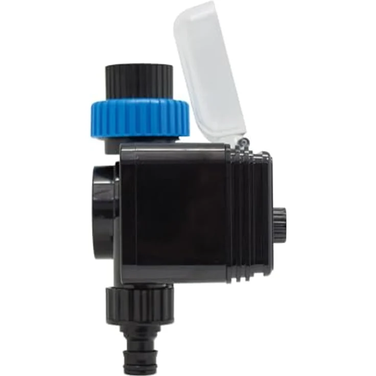 AQUA CONTROL Wasserhahn-Programmierer C5005, Bewässerungscomputer mit Doppelauslass und Zeitverzögerungsfunktion, 2 Programme, LED-Batterieanzeige – Bild 3