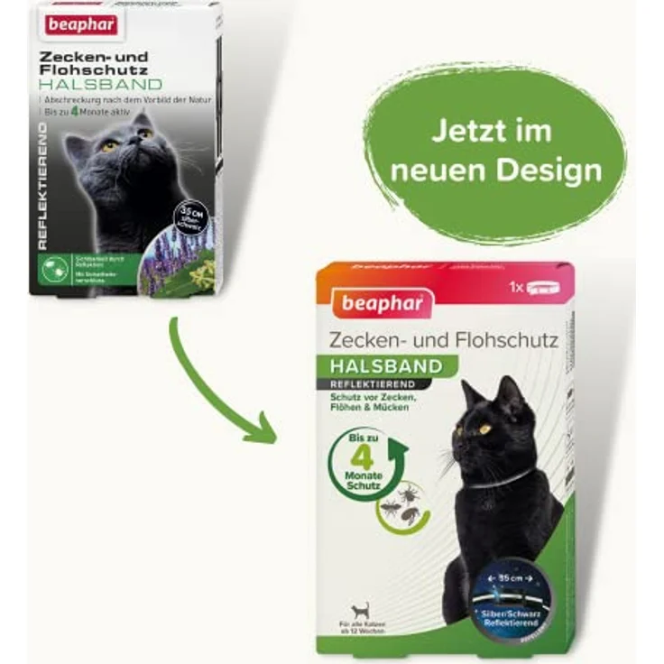 Beaphar Zecken- & Flohschutz Halsband für Katzen | Zeckenschutz für Katzen | Reflektierendes Halsband gegen Zecken & Flöhe | Mit Sicherheitsverschluss | 1 Stk – Bild 5