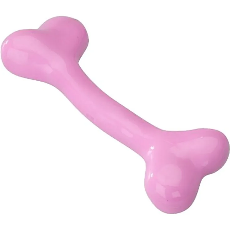 EBI 303-421246 Hundespielzeug-Knochen mit Erdbeergeschmack, 17.75 cm, pink