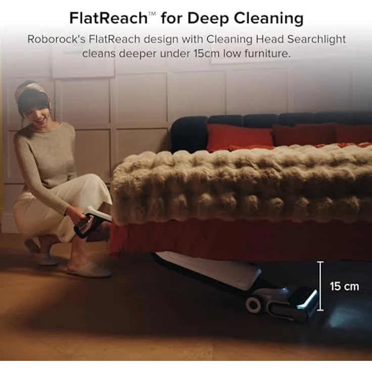 roborock flexi Pro Nass-Trocken-Sauger mit 17.000 Pa Saugleistung, SlideTech-Räder, Selbstreinigende Rolle - Schwarz – Bild 3