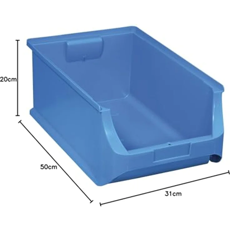 Allit 456216 Lagersichtbox (B x H x T) 310 x 200 x 500mm Blau 1St. – Bild 3