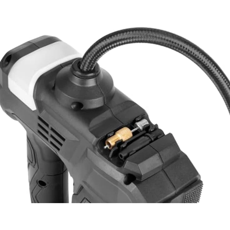 STAHLWERK Akku Druckluftkompressor ADK-20 ST, 72 Watt Leistung, mobile Luftpumpe mit digitaler Druckanzeige und LED-Beleuchtung – Bild 7