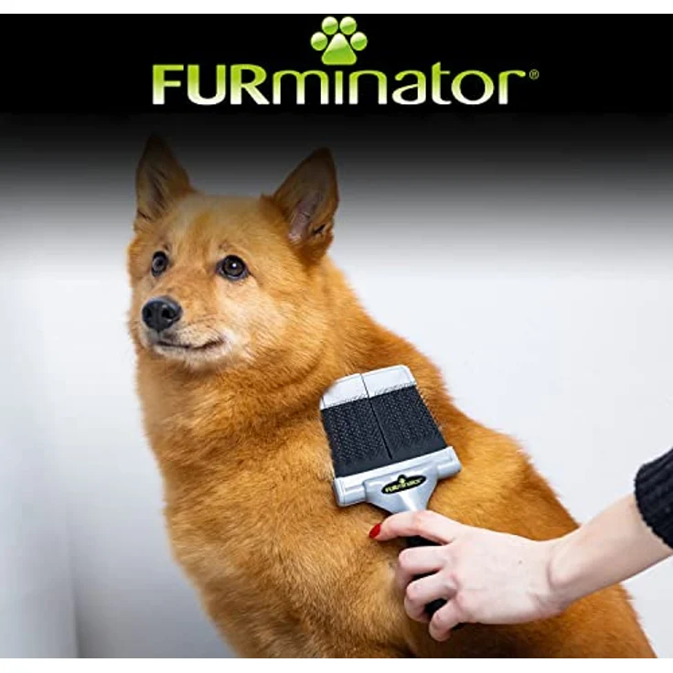 Furminator Zupfbürste Größe L weich - große Bürste mit weichen Borsten für Hunde und Katzen mit seidigem oder drahtigem Fell – Bild 5
