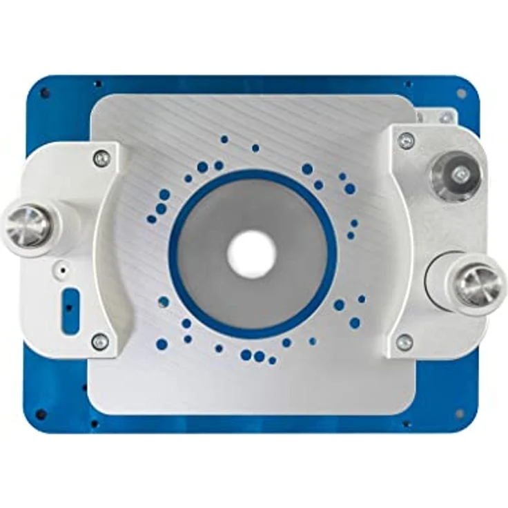 Kreg Präzisions Fräslift RL2.0K PRS-RL2.0K, hochwertige Aluminium- und Stahlkonstruktion, Höhenfeinjustierung auf 1/10mm, max. Fräserdurchmesser 86 mm, max. Einstellweg 105 mm, leichtgängige Spindelsäulen, einfache Montage. – Bild 4