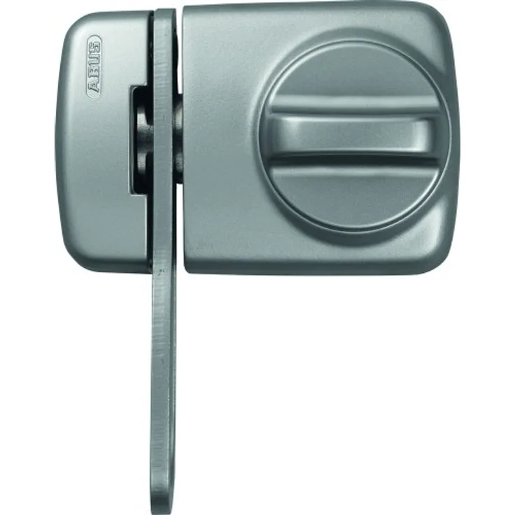 ABUS 589249 7530 S Tür-Zusatzschloss mit Sperrbügel, stabile Konstruktion für schmale Rahmenprofile, silber