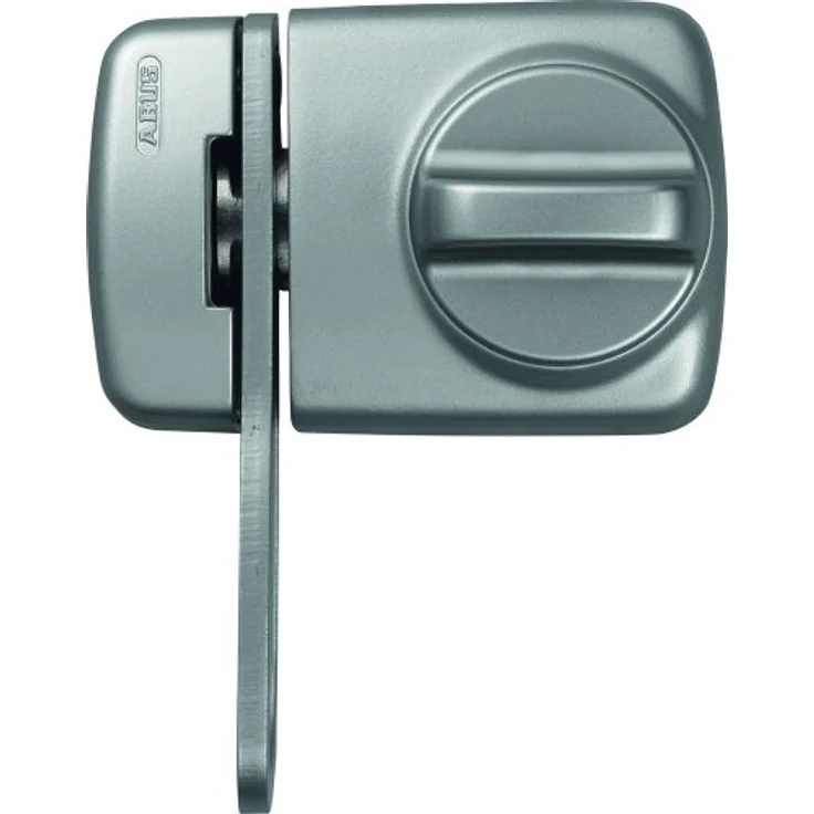 ABUS 589249 7530 S Tür-Zusatzschloss mit Sperrbügel, stabile Konstruktion für schmale Rahmenprofile, silber – Bild 1