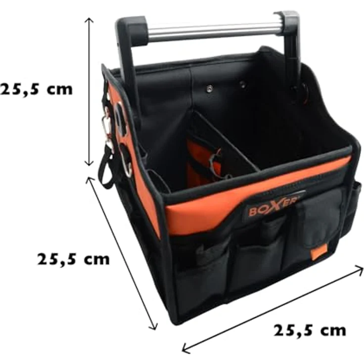 Boxer® Werkzeugtasche aus Segeltuch, 25,4 cm, mit Schultergurt, 25,5 x 25,5 x 25,5 cm, in Marineblau – Bild 3