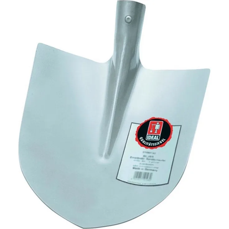 Ideal Spaten Frankfurter Schaufel silber Gr. 5, Pulverbeschichtet, Made in Germany, DIN 20121