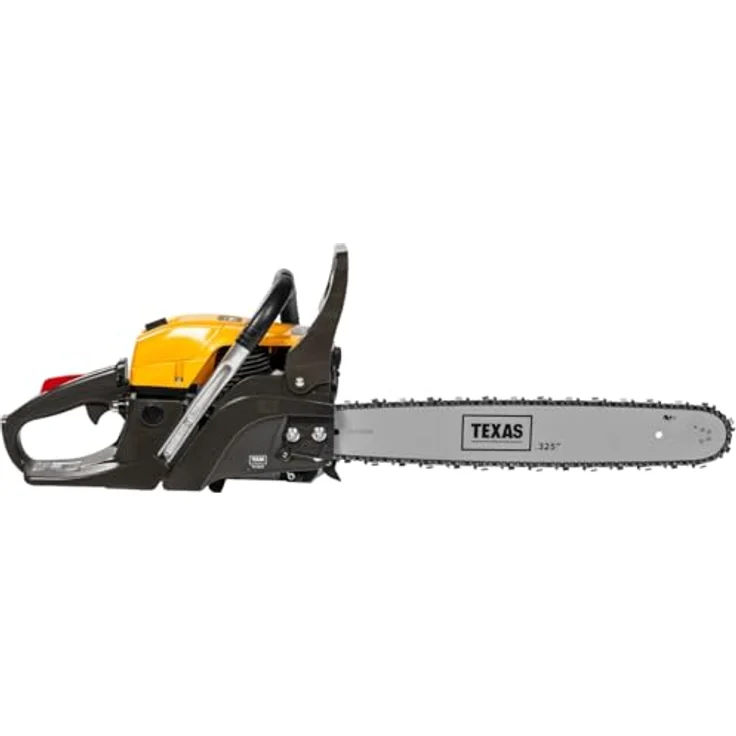 Texas Benzin-Kettensäge TS5620, 50 cm Schwertlänge, inkl. Extra Kette, Schutzbrille, Kettenöl und Gehörschutz, 56,5 cc Motor, 21 m/s Kettengeschwindigkeit – Bild 2