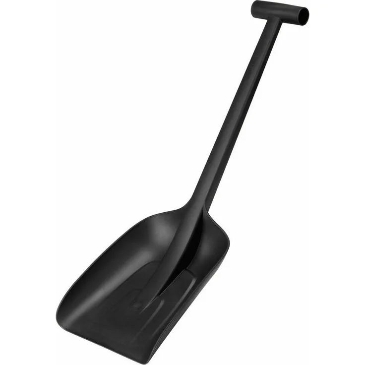 Fiskars Schaufel Solid Autoschaufel, glasfaserverstärkt, ergonomisch geformter Stiel, Schwarz