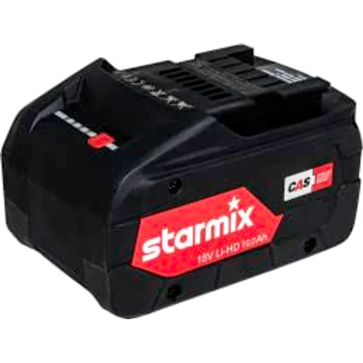 Starmix Akkupack 18V Li-HD 10.0 Ah, langlebiger Ersatzakku mit intelligenter Batteriemanagement-Technologie und CAS-Kompatibilität – Bild 1