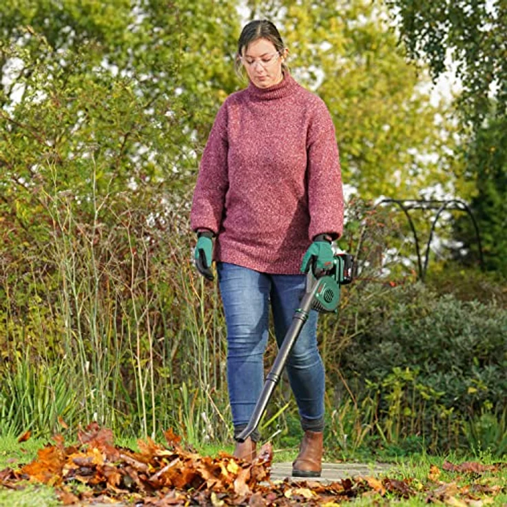 Bosch Akku-Laubbläser UniversalLeafBlower 18V-130 (Für schnelles und einfaches Säubern im Außenbereich; 18 Volt System; ohne Akku) – Bild 4